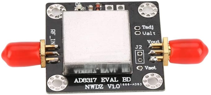 Dailygoods - AD8317 - Logaritmische detector - Voor RF-signalen - Compact formaat - Vermogensdetectie - Geschikt voor versterkers
