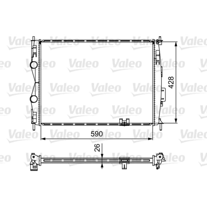 Radiator, motorkoeling VALEO 735116
