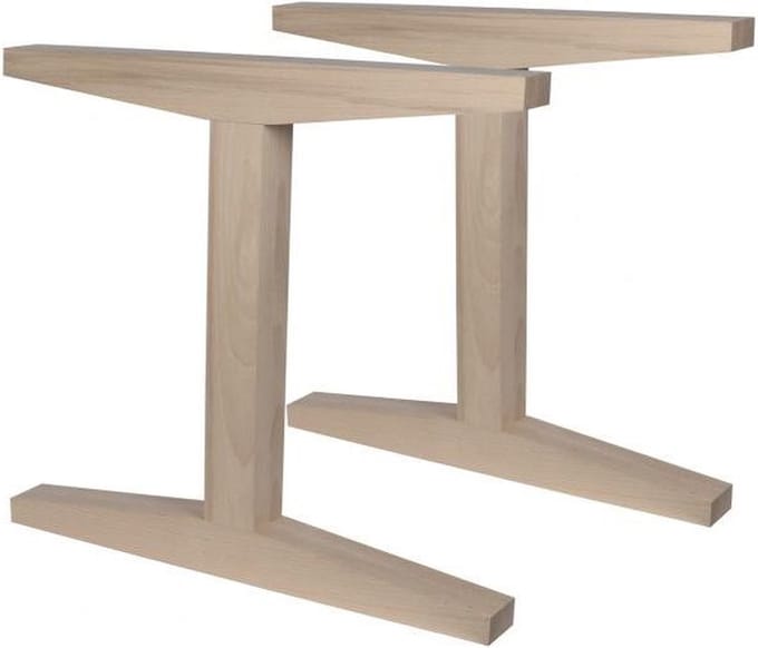 Wovar Tafelpoot Hout Beuken I|vorm | 72 cm | Per Set