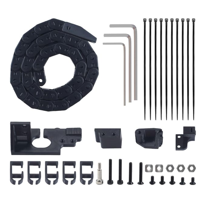 3D Printer Sleepketting Vervanging voor AD 5M 5M Pro 3D Printer Geluidsarme Hoge Temperatuur Bestendige Kabelrups Kit black
