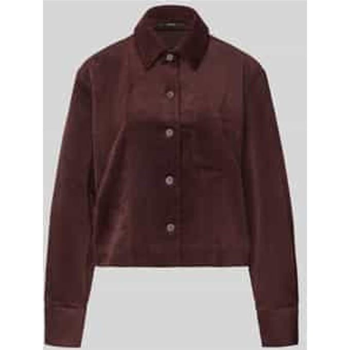 Regular fit corduroy blouse met stretch