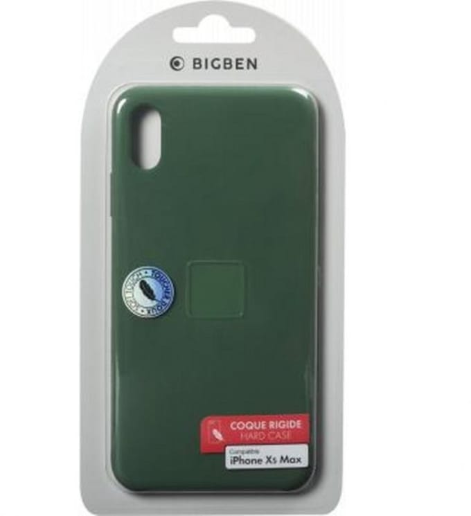 Bigben Connected, Hoesje geschikt voor iPhone XS Max - Hardcase Elegant Siliconen Soft Touch, Groen