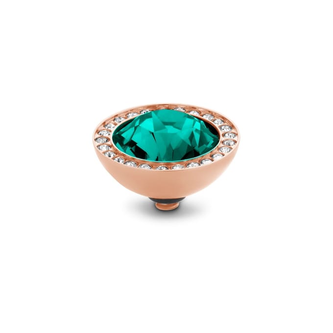 Melano Twisted Brilliant CZ Steentje Blue Zircon Rosé