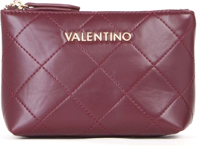 VALENTINO Toilettas Nur Re Soft Cosmetic Case Vino Wijnrood