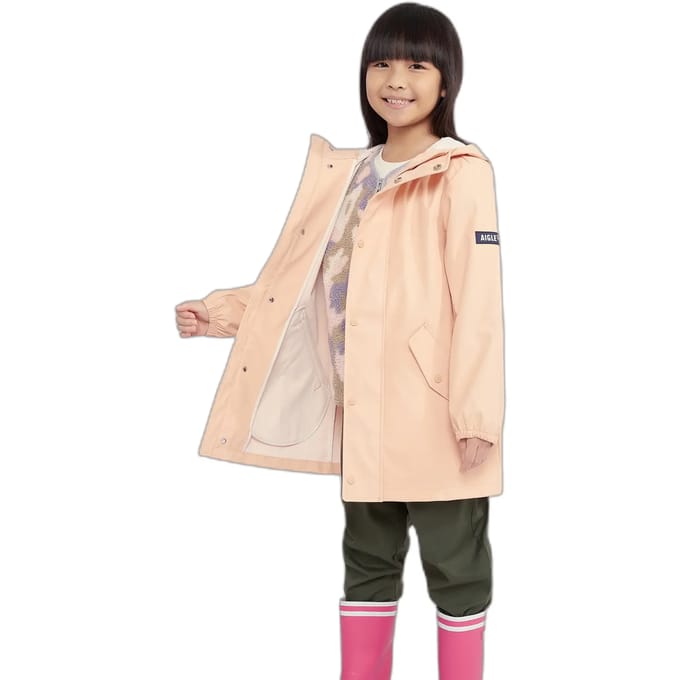 Iconische waterdichte gewaxte jas voor kinderen Aigle