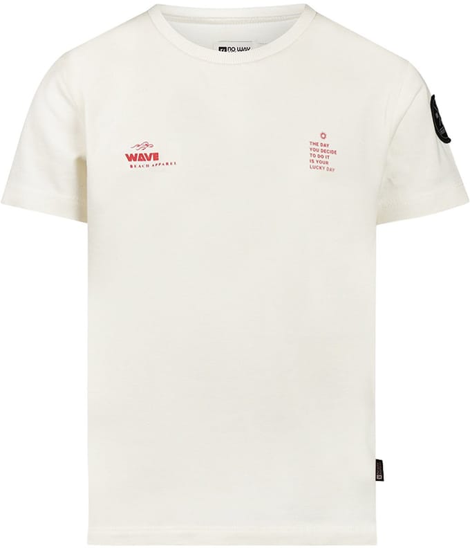 No Way Monday - Jongens T-shirt - Offwhite - Maat 128