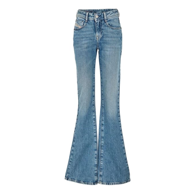 Diesel Ebbey denim bootcut-jeans voor dames (Blauwe Denim)