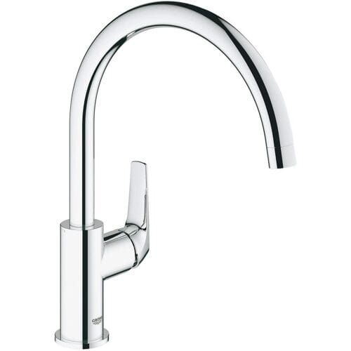 GROHE BauFlow Keukenkraan - hoge draaibare uitloop - chroom - 31538001