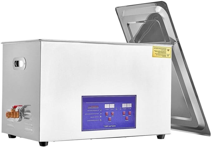 Ultrasoonreiniger Met Timer - Rvs Wasmachine - Effectief Reinigen - Met Verwarming - 10L Tank - Zilver