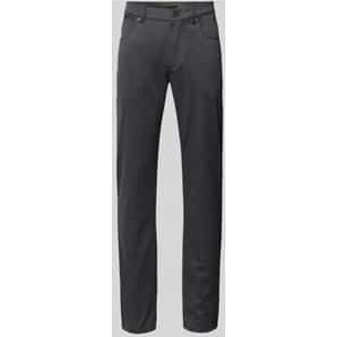 Regular fit stoffen broek met Franse Steekzakken