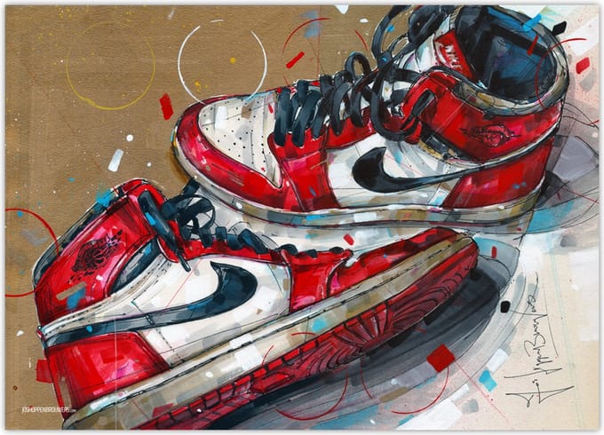 Sneaker poster 1985 Chicago 70x50 cm