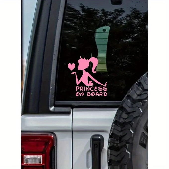 1 stuks Prinses aan Boord Autosticker one-size
