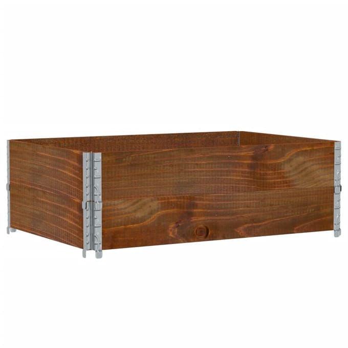 vidaXL - Plantenbak - 120x80 - cm - massief - grenenhout - bruin