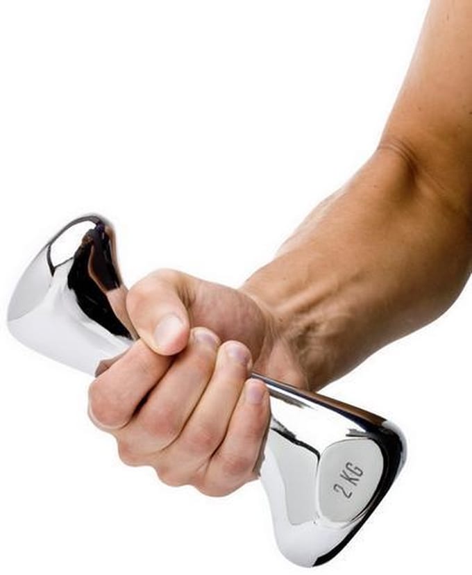 Born in Sweden dumbbell 2kg - kandelaar - RVS