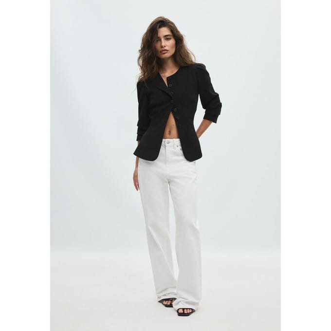Stradivarius Peplum blazer  Zwart S