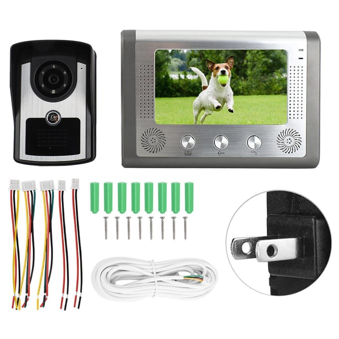 7-inch Bedrade Waterdichte Video Intercom Deurbel IR Camera Monitor Deurtelefoon