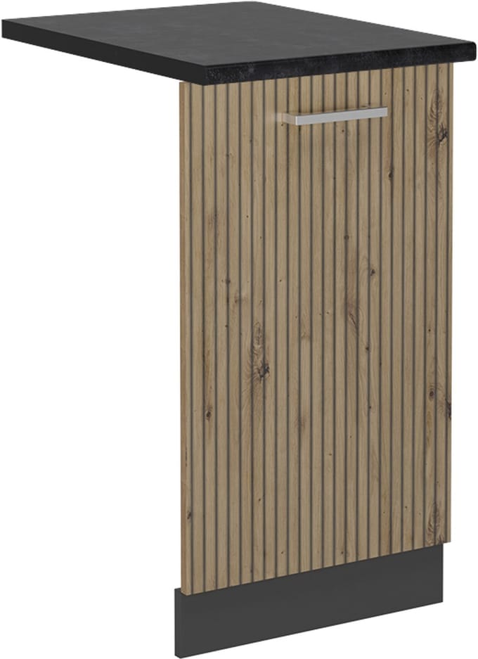Vicco R-Line Vaatwasserfrontpaneel – 45 cm, WB Antraciet Artisanaal eiken
