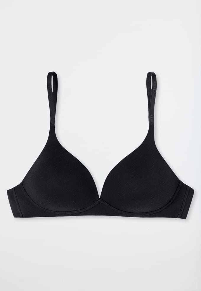 Soft-bh biologisch katoen met cups zwart - 95/5 70C