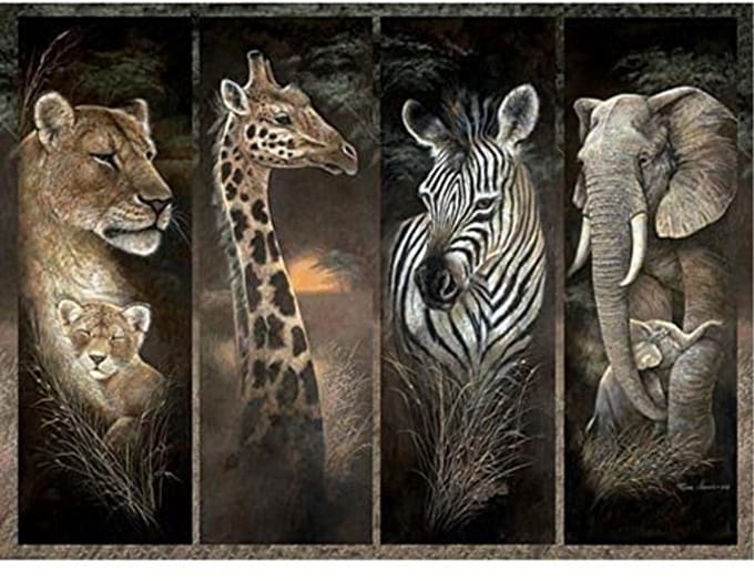 Legpuzzel van 3000 stukjes - Afrikaanse Jungle Dieren