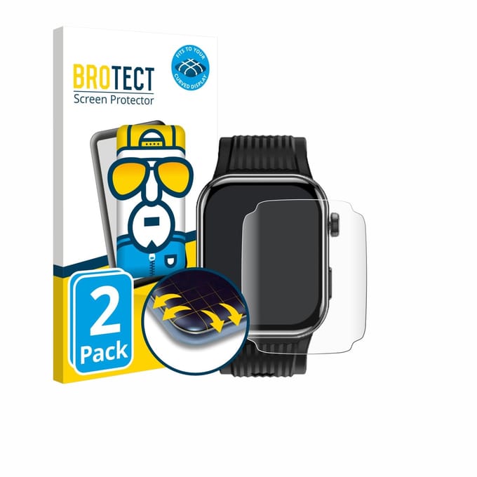 BROTECT - Screenprotector voor Rollme Kore D1 - Folie Beschermfolie transparant volledig dekking - 2 Stuks
