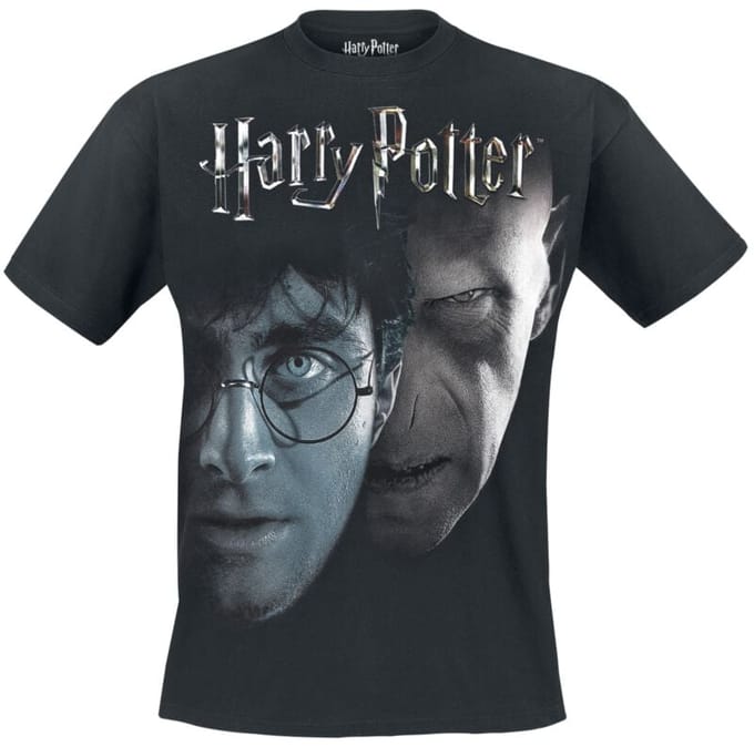 Harry Potter T-shirt - Shadow Faces - S tot 4XL - voor Mannen - zwart