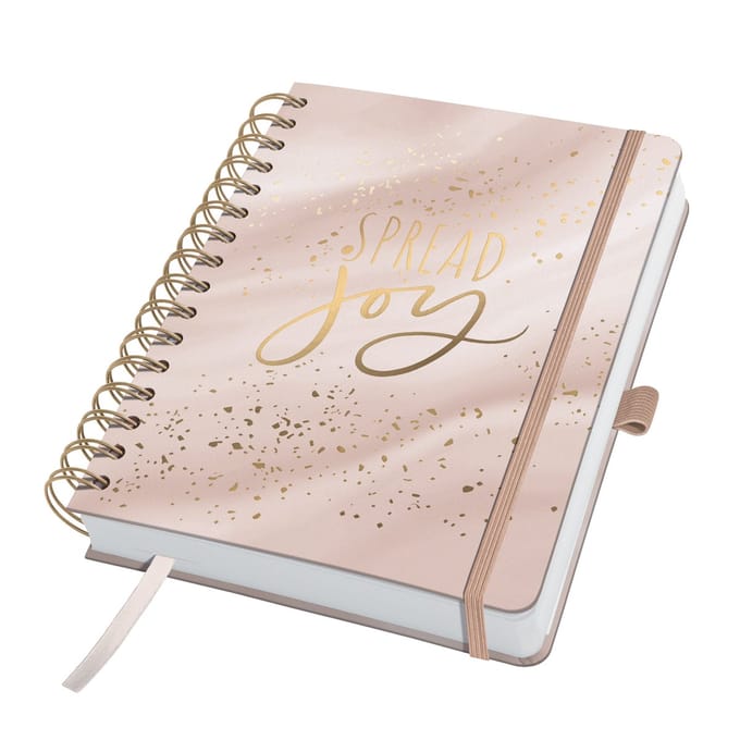 Sigel dagplanner A5 - Beauty (EN) - Glittery Joy - hardcover ongedateerd - SI-JP205