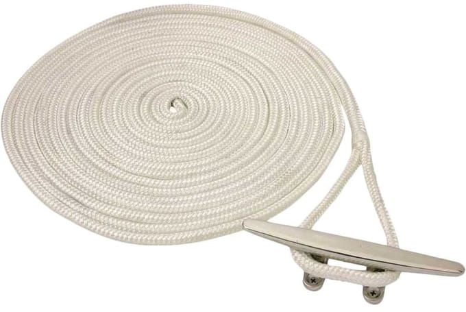 Osculati Polyester Landvast Met Oogsplits - Wit - 20 mm x 12 meter
