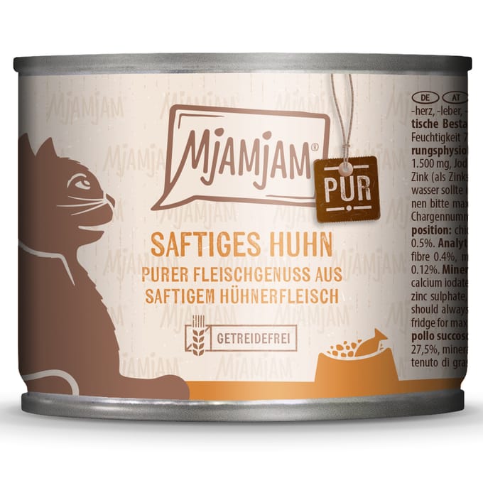 MjAMjAM Cat - Purer Fleischgenuss Dose 6x200g | Huhn