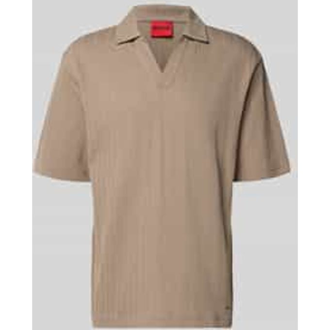 relaxed fit poloshirt met structuurpatroon model 'DALIBO'