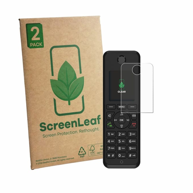 2 Stuks Screenprotector voor Fritz!Fon M3 - Hoogwaardige Beschermfolie transparant