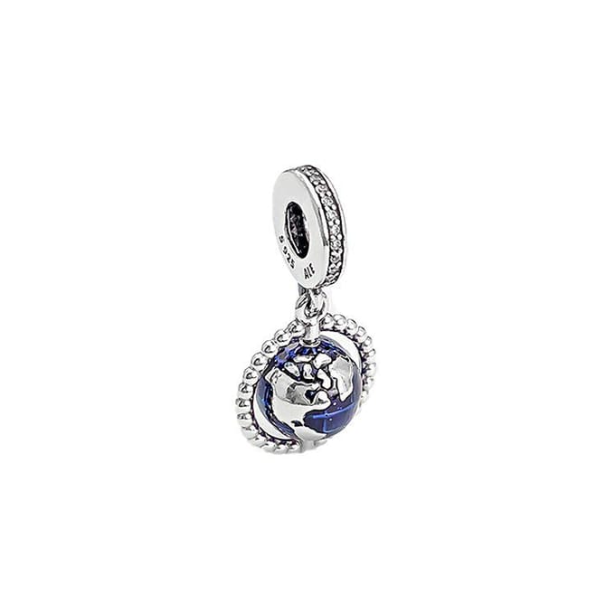 Pandora Moments Dames Bedel Zilver - Blauw