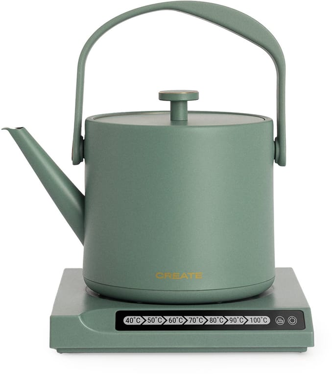 CREATE - Elektrische waterkoker 0,5 l met temperatuurregeling - Salie - HATTORI