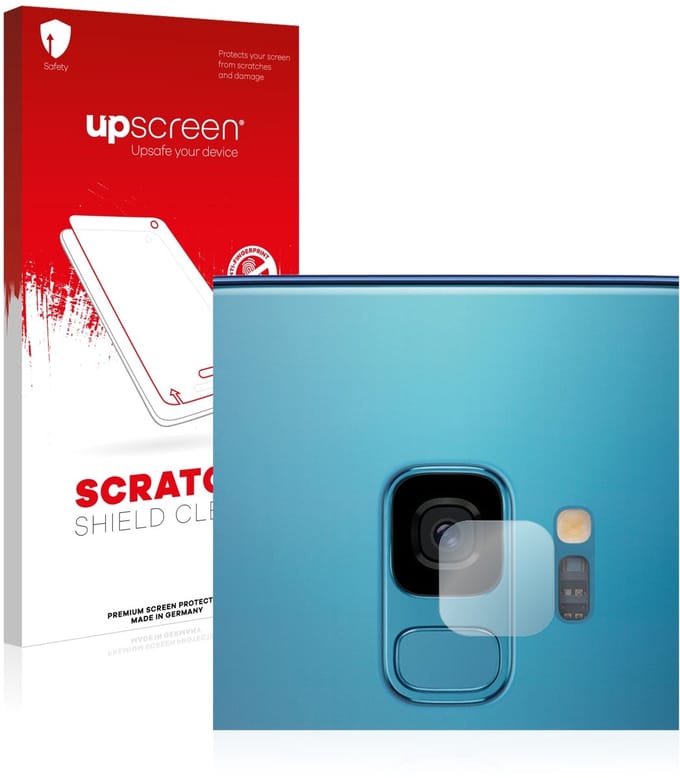 upscreen - Screenprotector voor Samsung Galaxy S9 (ALLEEN Camera Lens) - Folie Beschermfolie transparant