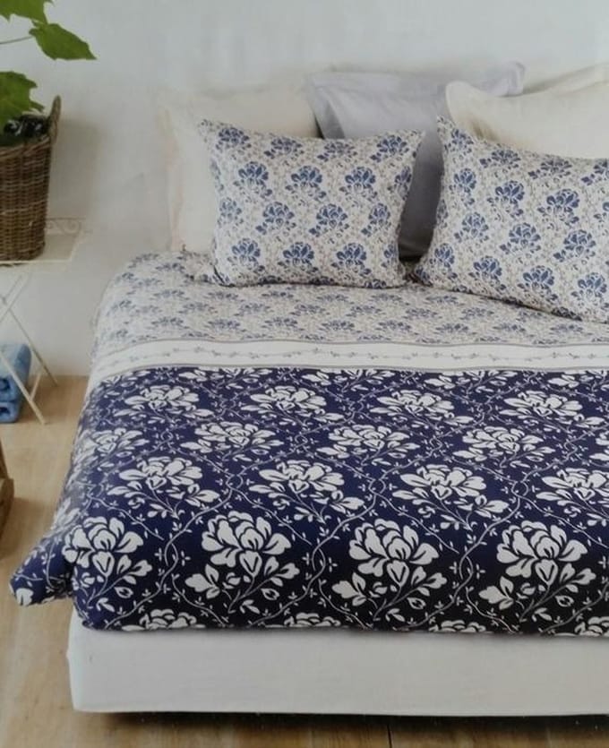 Beddinghouse Bolsano Dekbedovertrek - Litsjumeaux - 240x200/220 cm - Blue