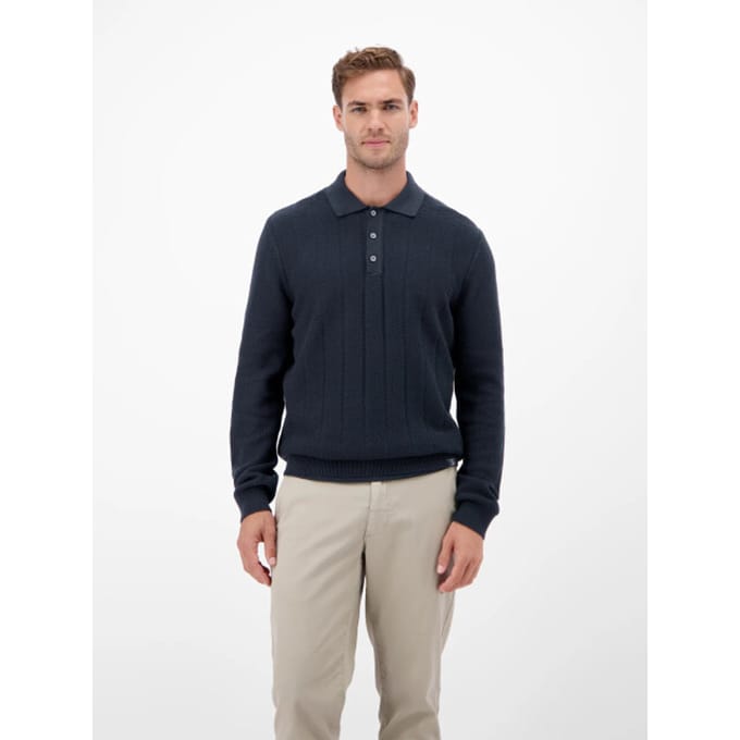 Lerros - Polo - Mannen - L - 485 CLASSIC NAVY - Katoen - 25O5238