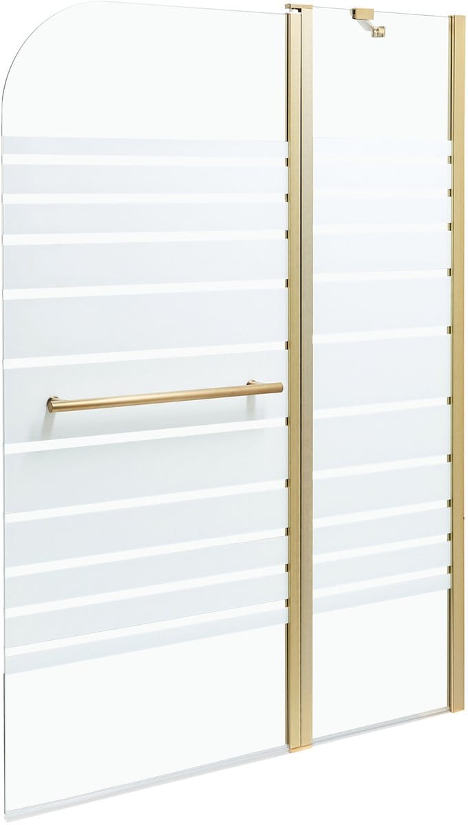 TUAPI - Douchescherm - Goud - 140 x 100 cm - Veiligheidsglas