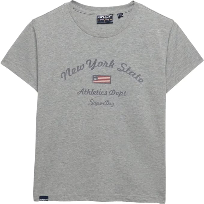 Superdry - Athletic Essentials Aansluitend T-shirt met Print - Dames - T-shirts