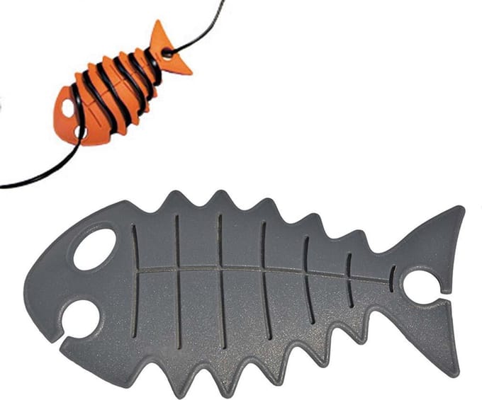 snoeren opbergen met Cable Fish | kleur antraciet