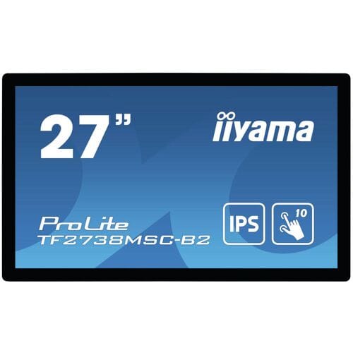 Iiyama ProLite TF2738MSC-B2 LCD-monitor Energielabel F (A - G) 68.6 cm (27 inch) 1920 x 1080 Pixel 16:9 5 ms DVI, HDMI, DisplayPort, Hoofdtelefoon (2.5 mm