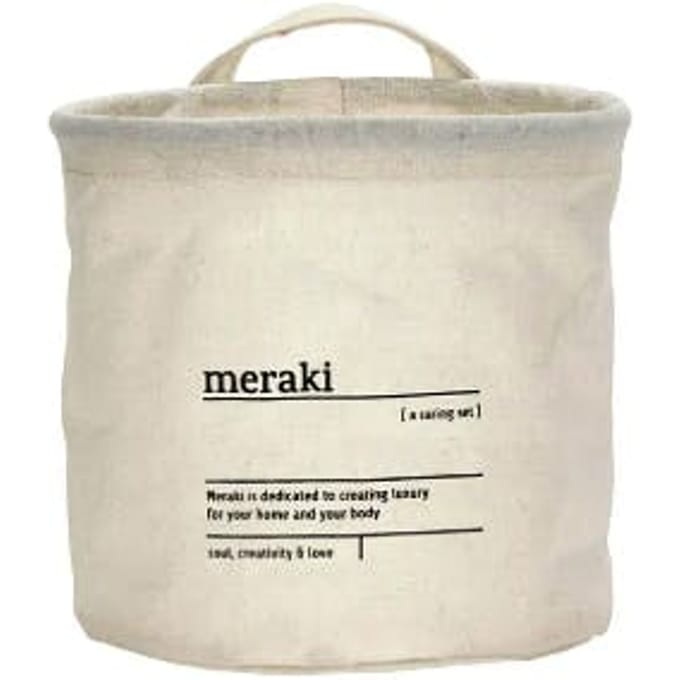 Meraki Storage basket, MKCaring, White White 1 pcs