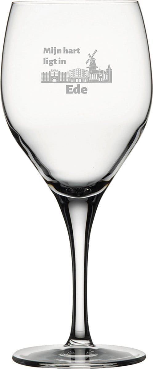 Gegraveerde Rode wijnglas 42,5cl Ede