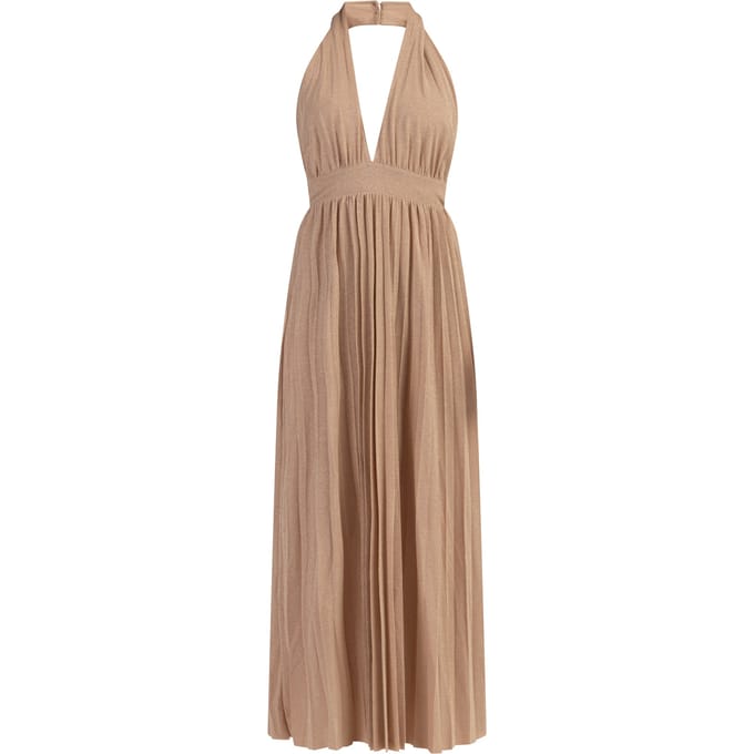 Faina Maxi jurk Dames goud