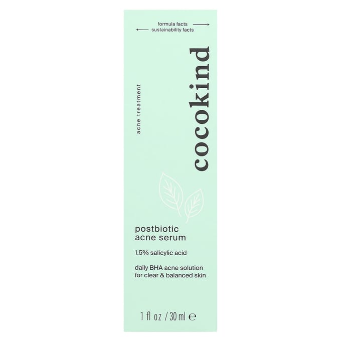 Cocokind, Sérum postbiotique contre l'acné, 1 fl oz (30 ml) white