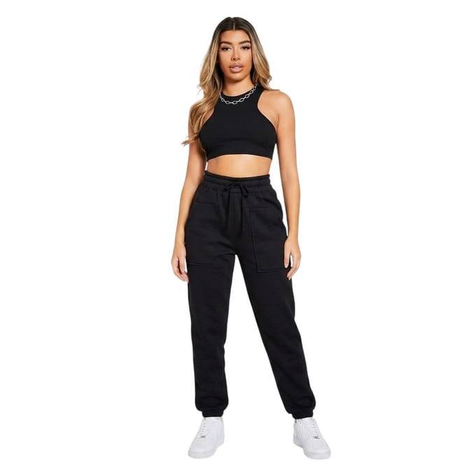 Missy Empire Dames/Dames Racer Gewaad Top (Zwart)