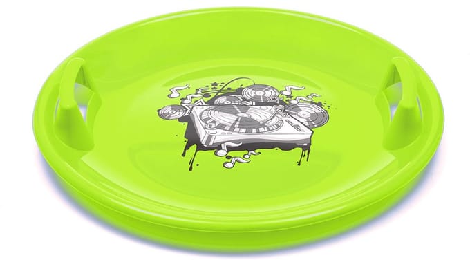 Baby Mix sneeuwschijf 60 cm groen - Slee schijf
