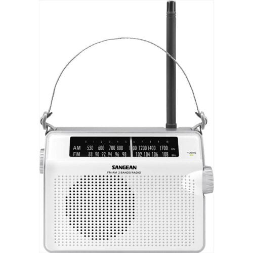 Sangean PR-D6 Transistorradio VHF (FM), Middengolf Middengolf, FM Wit
