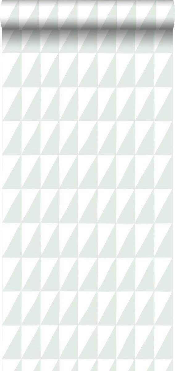 ESTAhome behang grafische driehoeken mintgroen - 53 cm x 10.05 m - 139075