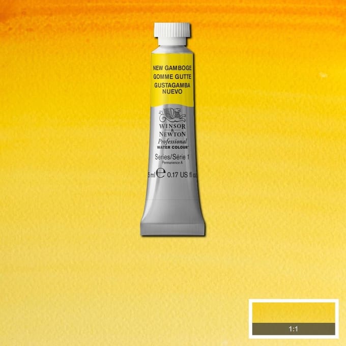 Watercolor paint W&N 5ml - 267 New Gamboge