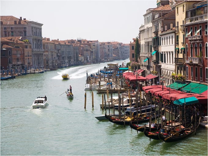 Fotobehang - De Canal Grande in Venetië, Italië.