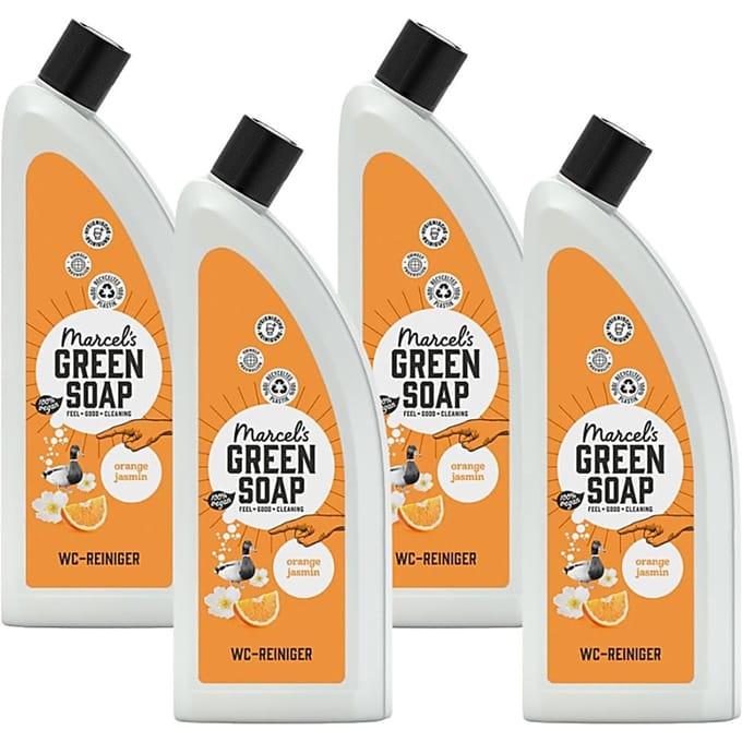 Marcel's Green Soap Toiletreiniger Sinaasappel & Jasmijn Multipack x4